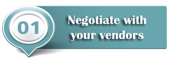 negotiate with vendors